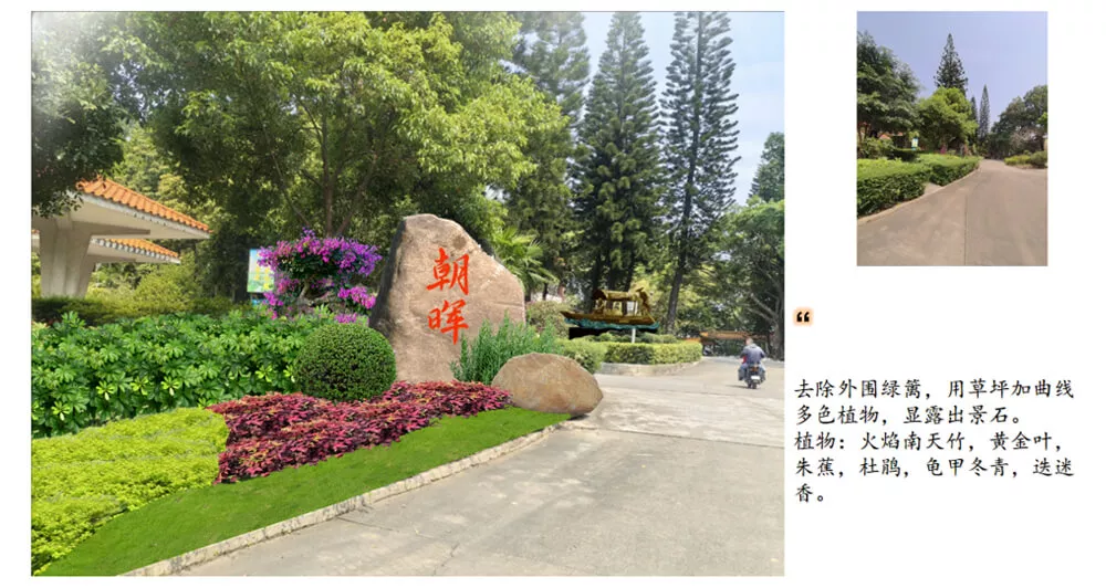 傍西僑愛公園綠化設計